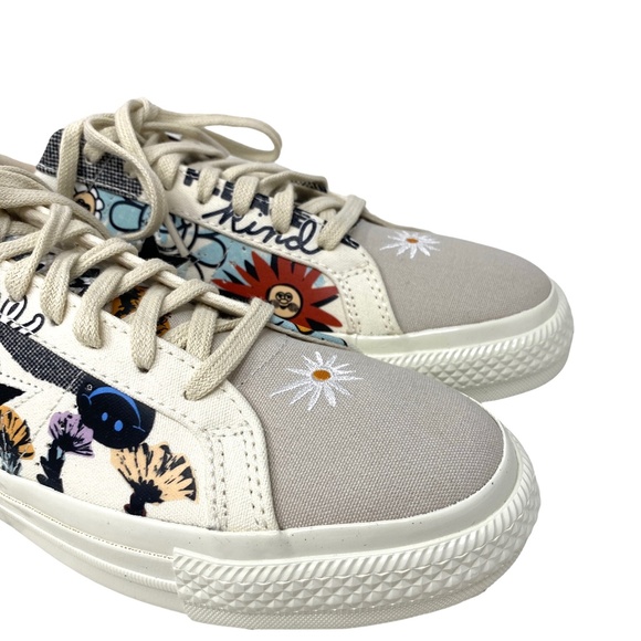 Converse One Star Ox Sneaker Low Top Men Size Canvas Egret Flower Casual 172933C - Picture 3 of 12